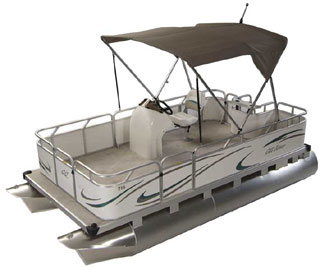 Pontoon Boats Ohio Show Small, Mini and Compact Outfitter 